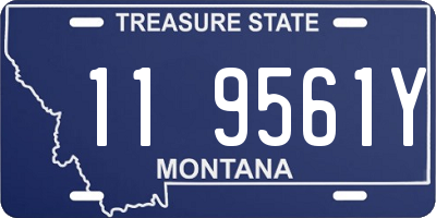 MT license plate 119561Y