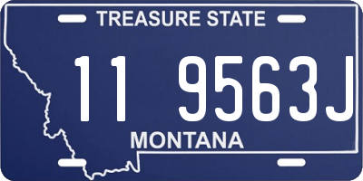 MT license plate 119563J