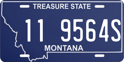 MT license plate 119564S