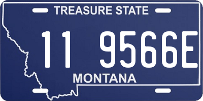 MT license plate 119566E