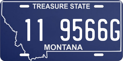 MT license plate 119566G