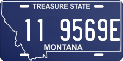 MT license plate 119569E