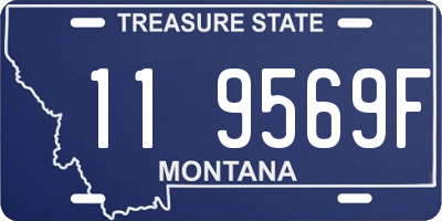 MT license plate 119569F