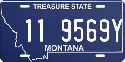 MT license plate 119569Y