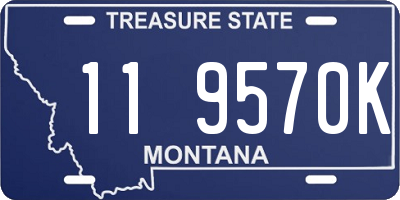 MT license plate 119570K