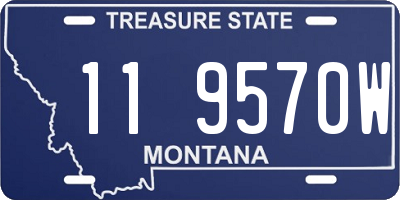 MT license plate 119570W