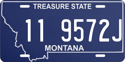 MT license plate 119572J