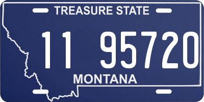 MT license plate 119572O