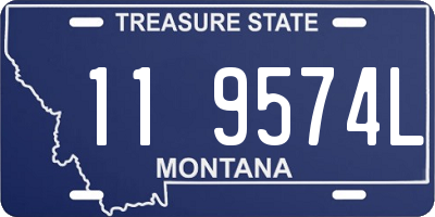 MT license plate 119574L