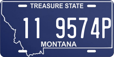 MT license plate 119574P
