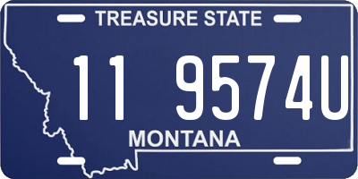 MT license plate 119574U