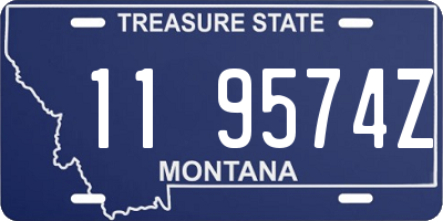 MT license plate 119574Z