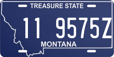 MT license plate 119575Z