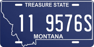 MT license plate 119576S