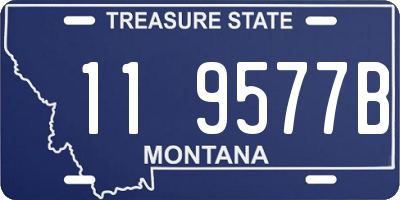 MT license plate 119577B