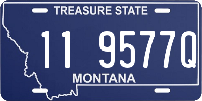 MT license plate 119577Q