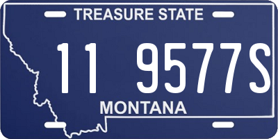 MT license plate 119577S