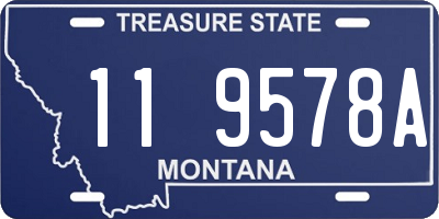 MT license plate 119578A