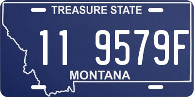 MT license plate 119579F