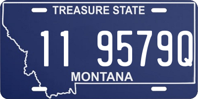 MT license plate 119579Q