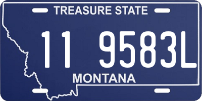 MT license plate 119583L