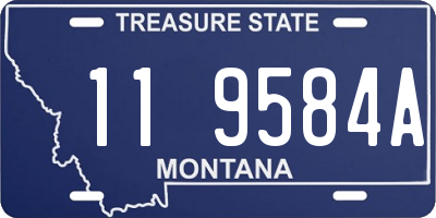 MT license plate 119584A