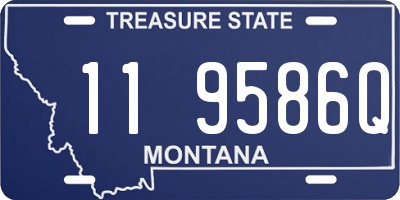 MT license plate 119586Q