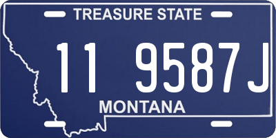 MT license plate 119587J