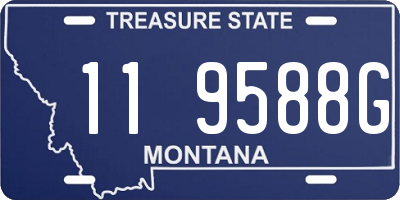 MT license plate 119588G