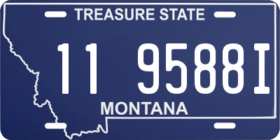 MT license plate 119588I
