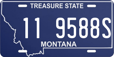 MT license plate 119588S
