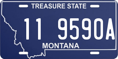 MT license plate 119590A