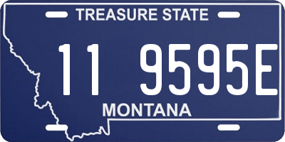 MT license plate 119595E