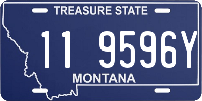 MT license plate 119596Y