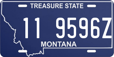 MT license plate 119596Z