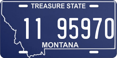 MT license plate 119597O