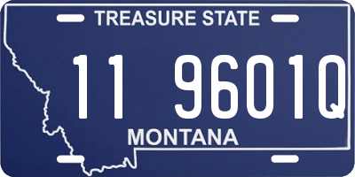MT license plate 119601Q