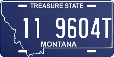 MT license plate 119604T