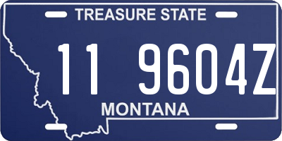 MT license plate 119604Z