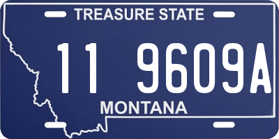 MT license plate 119609A