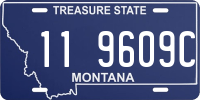 MT license plate 119609C