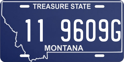 MT license plate 119609G