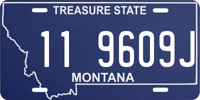 MT license plate 119609J