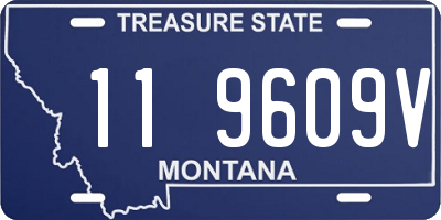 MT license plate 119609V
