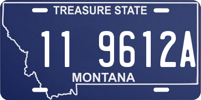 MT license plate 119612A