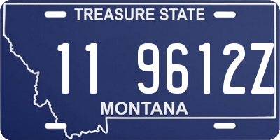 MT license plate 119612Z