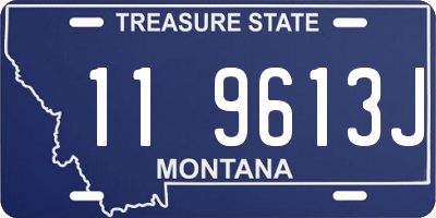 MT license plate 119613J