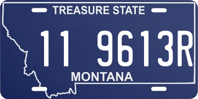 MT license plate 119613R