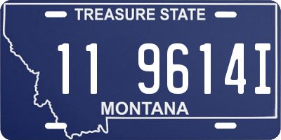 MT license plate 119614I