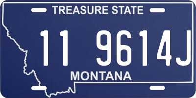 MT license plate 119614J